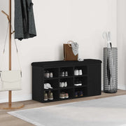 Panchina con contenitore Rovere Nero 102 x 32 x 50 cm 862986