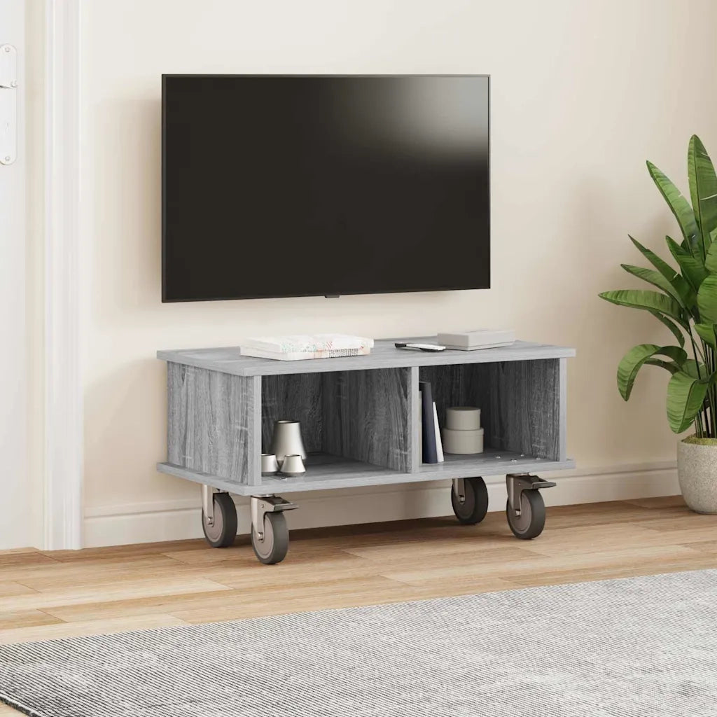 Supporto TV 68,5 x 35 x 35 cm Grigio Sonoma 891045