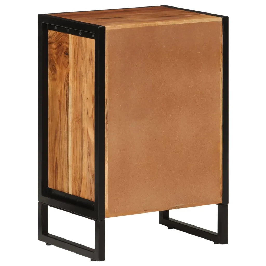 Mobile da Bagno 40x30x60 cm in Legno Massello di Acacia e Ferro 372748