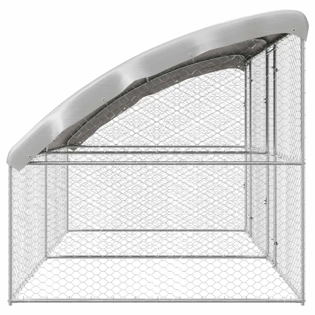Cuccia per cani 2 pcs Argento 4 x 2 x 2 m Acciaio zincato