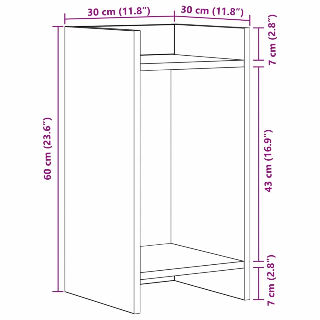 Supporto per piante | Sostegno per piante Sonoma grigia 30 x 30 x 60 cm