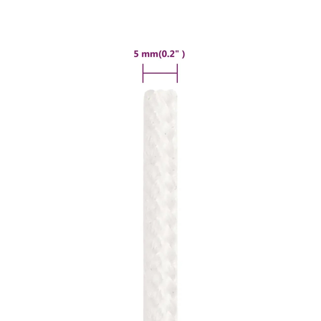 Corda per barca Completamente Bianca 5 mm 50 m in Polipropilene 152545