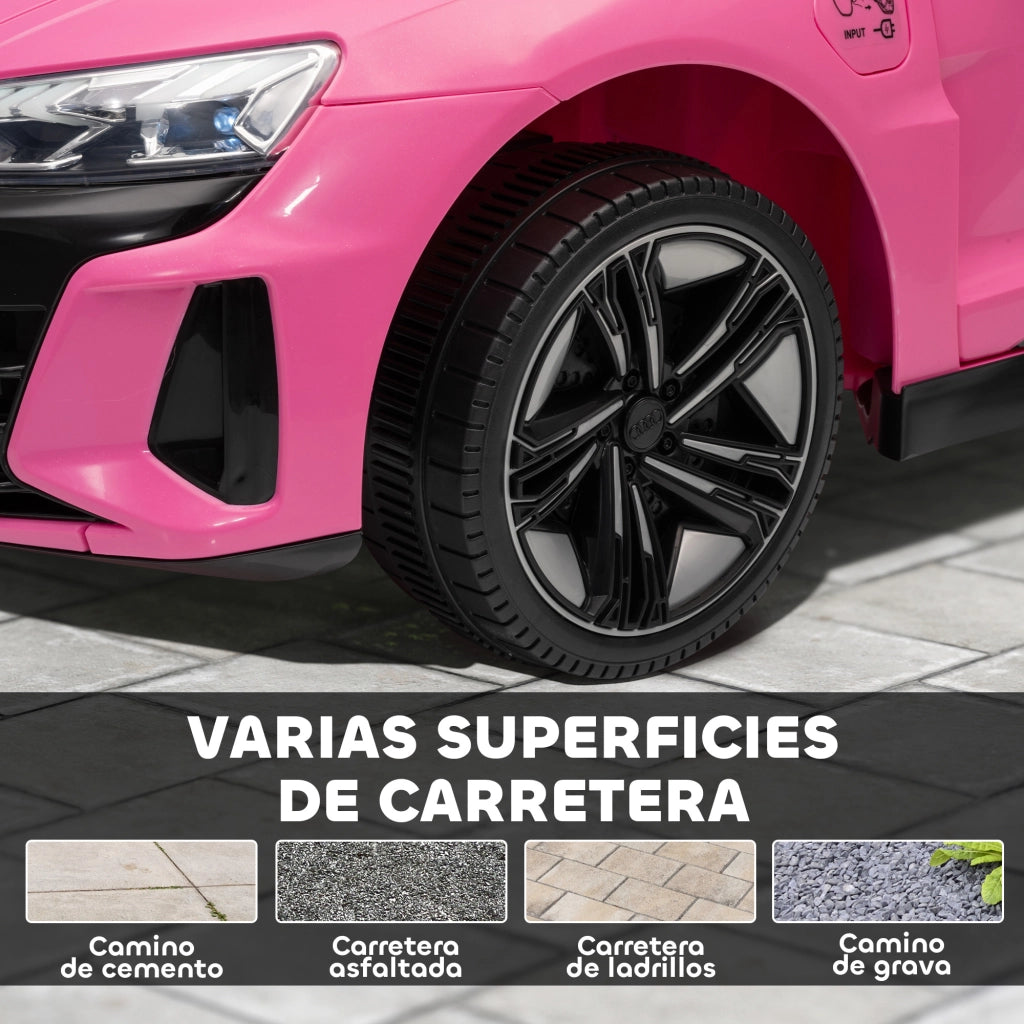 Auto Elettrica per Bambini AUDI RS e-tron GT ¨C Xylo ¨C Rosa con Telecomando 103x58x41 cm