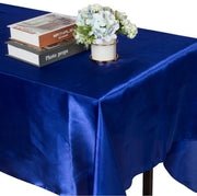 Tavolo quadrato con tovaglia di seta - 2 pacchi - 145 cm x 320 cm Tovaglia per tavolo in poliestere - morbida e senza pieghe - tessuto liscio - lavabile - adatto per matrimoni, ricevimenti e banchetti