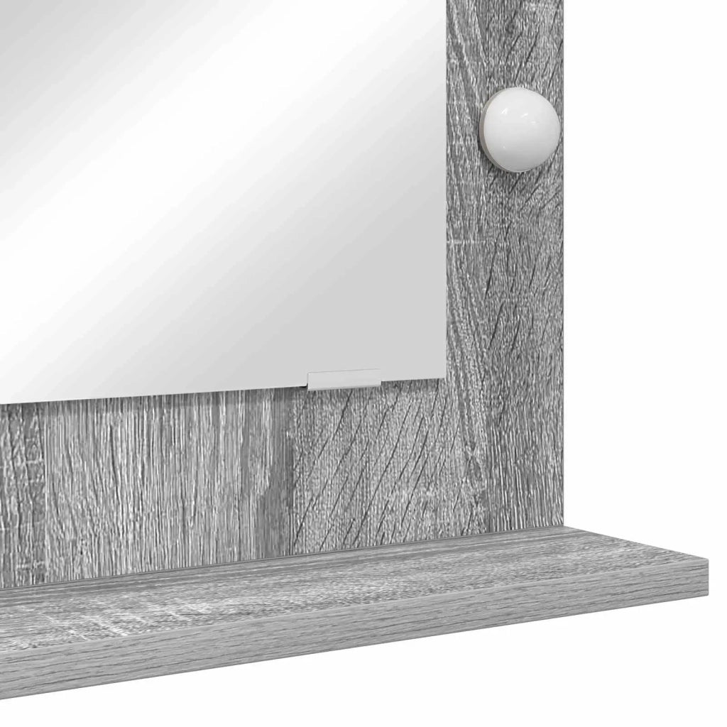 Specchio da Vanità Grigio Sonoma 70 x 50 x 18 cm Rettangolare 868338