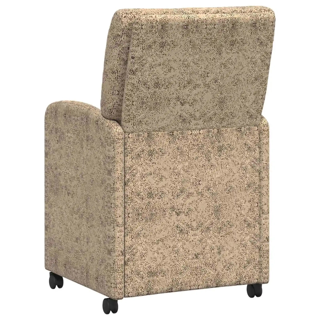 Sedie da Pranzo con Ruote 2 pcs Grigio chiaro 57 x 67 x 95 cm