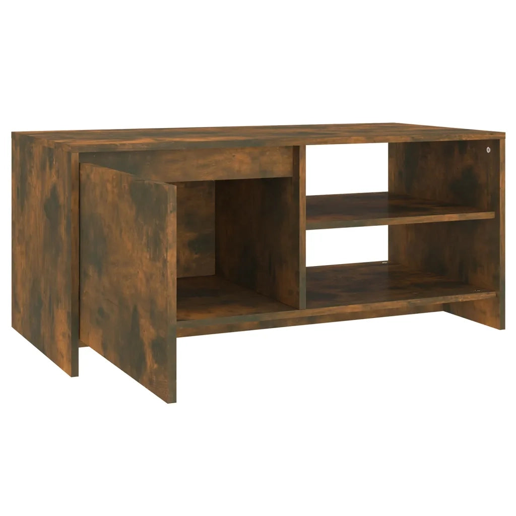 Tavolino da salotto | Tavolino da caff¨¨ | Tavolino da Soggiorno Rovere Fumo 102x50x45 cm Legno Multistrato