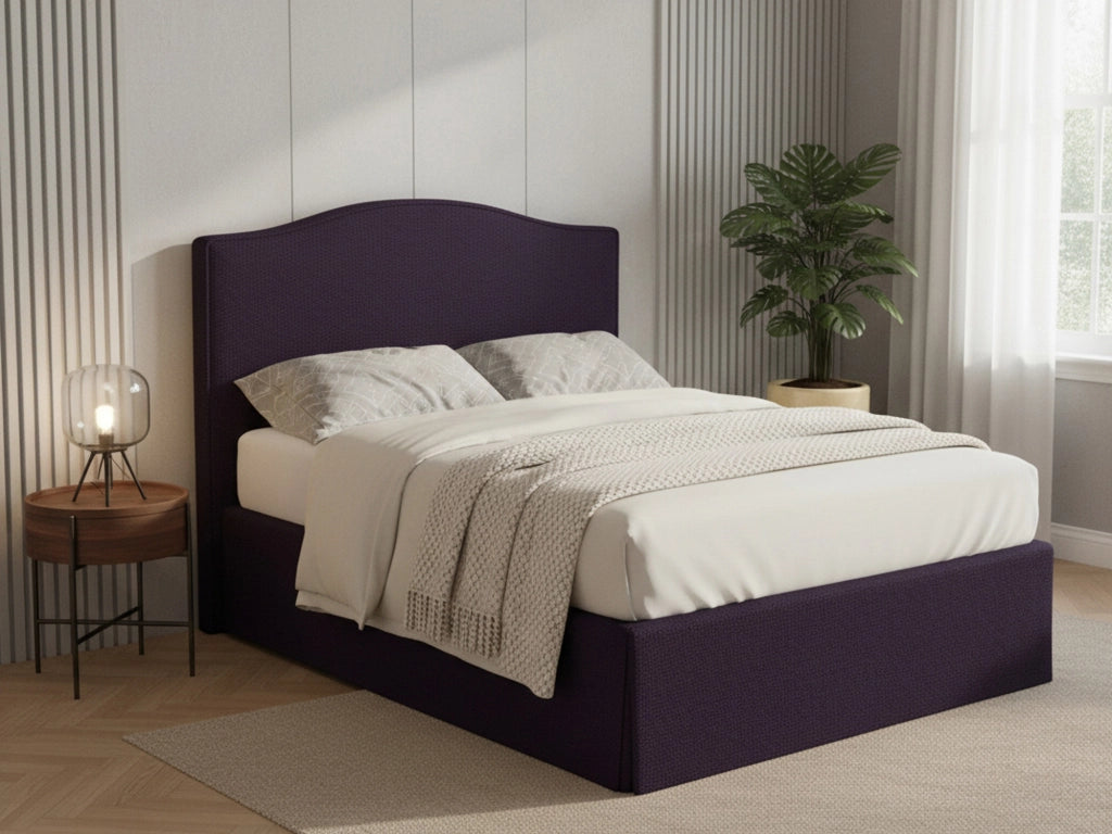 Blyth, Letto Piazza e Mezza Sfoderabile Made in Italy, Viola