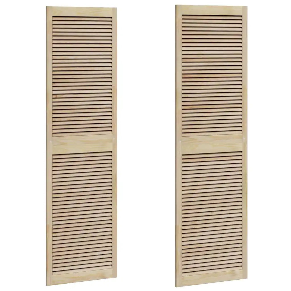 vidaXL Porte per Armadi Altro 2 pcs Marrone 201 x 59.5 x 2.1 cm