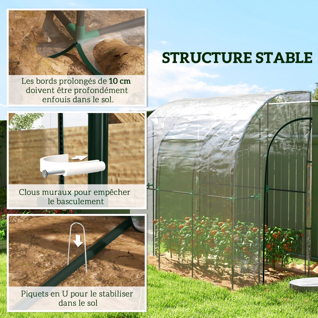 Serra da giardino ¨C Minimal ¨C 214x118x212 cm, trasparente, PVC