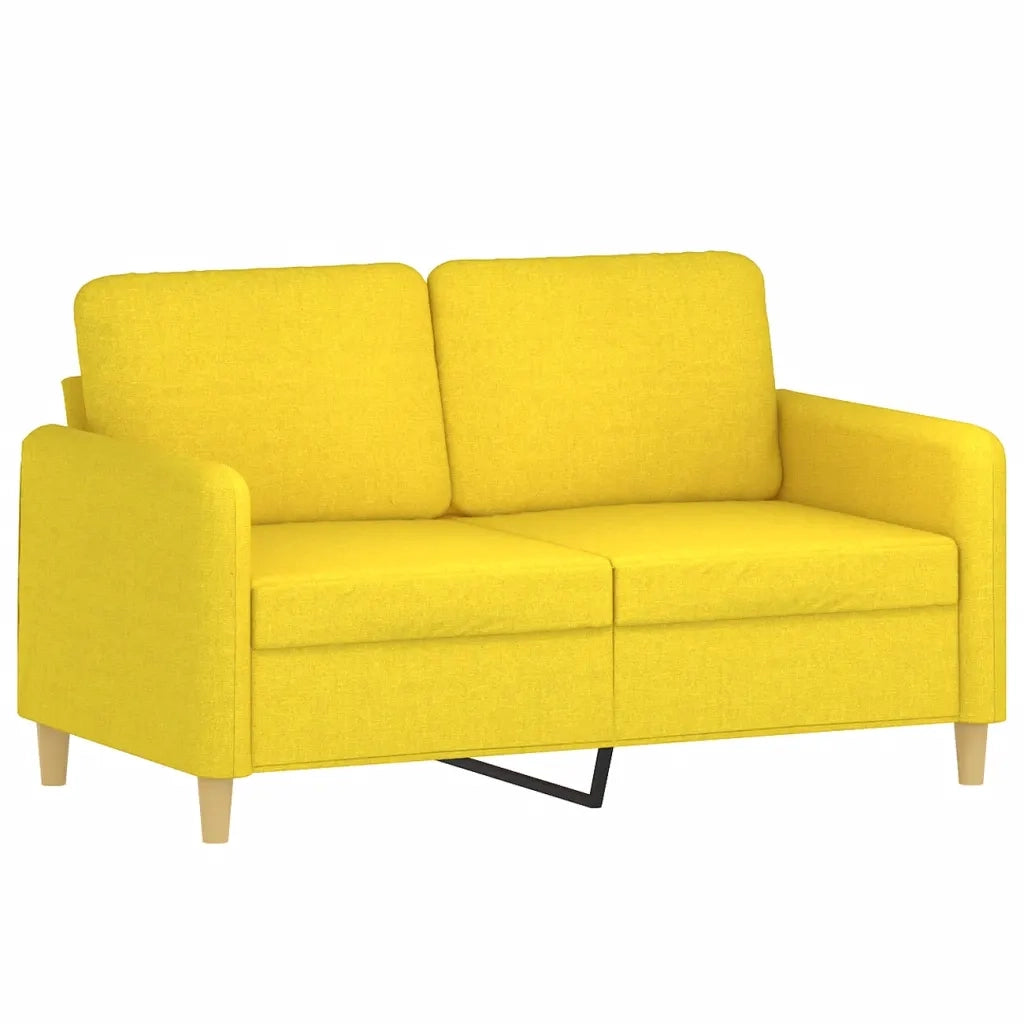 Divano a 2 Posti-Sofa 2 Posti Giallo Chiaro 120 cm in Tessuto 745170