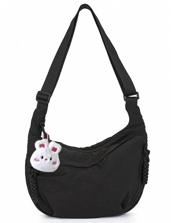 Borsa da Spalla Adattabile - Tasca Hobo con Cerniera - Design Vintage - 35 x 24 x 6 cm - Borsa da Spalla