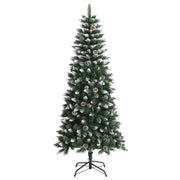Albero di Natale | Decorazioni natalizie Artificiale con Base Verde 150 cm PVC