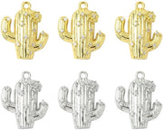 Accessori per gioielli in metallo dorato - 6 pezzi - Pendenti pavé con zirconia - Accessori per creare gioielli - Bracciale/ Collana - Decorazione DIY - Dimensioni 19,5 mm x 16 mm x 4 mm