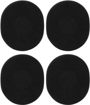 Orecchini con schiuma di poliuretano e pelle morbida - 2 paia di orecchini di ricambio per H800 cuffie wireless - nero.