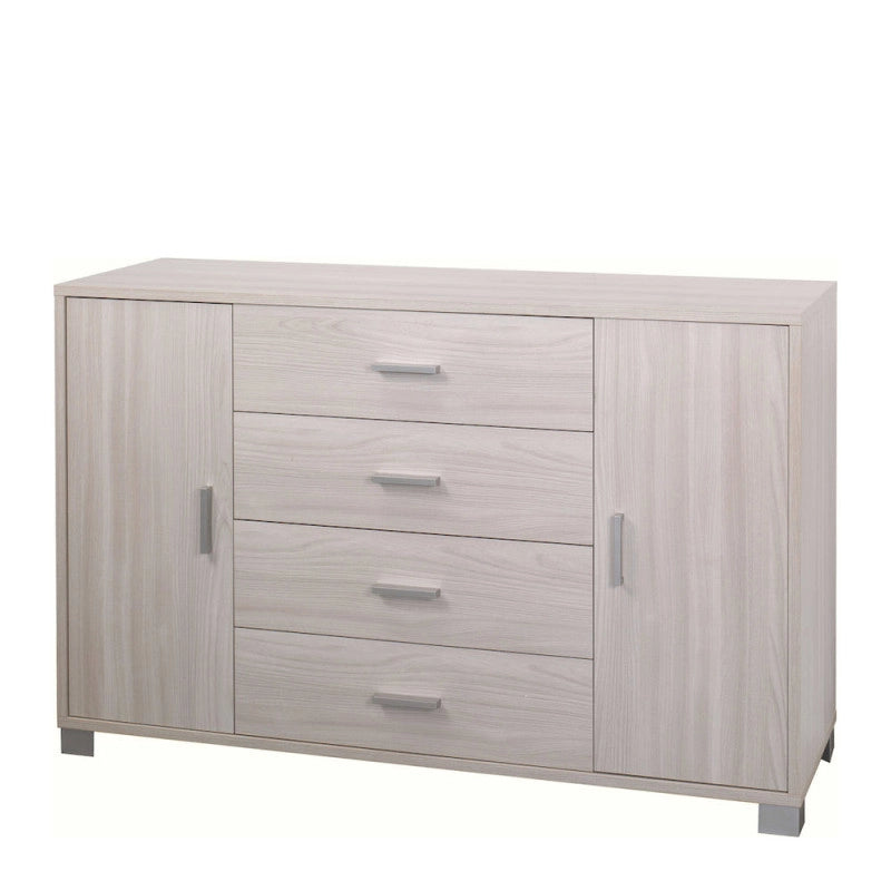 Mobile 2 Ante 4 Cassetti Kit Olmo Chiaro cm 136x41x86h - Sarmog