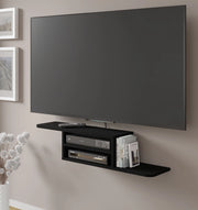 Mobile porta TV sospeso minimal DEDAL cm 90x22x20h  Nero Opaco