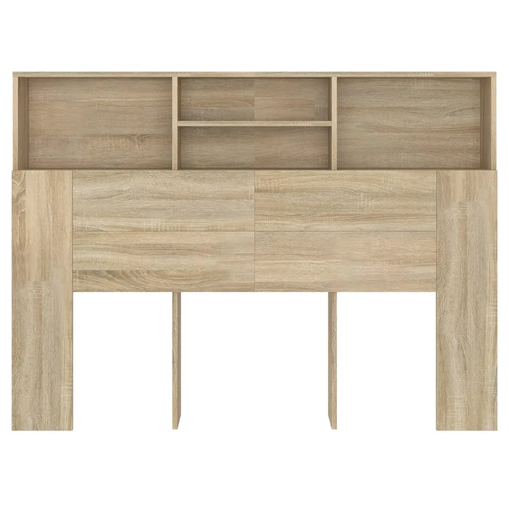Mobiletto con testiera in rovere Sonoma 140x19x103,5 cm 811865