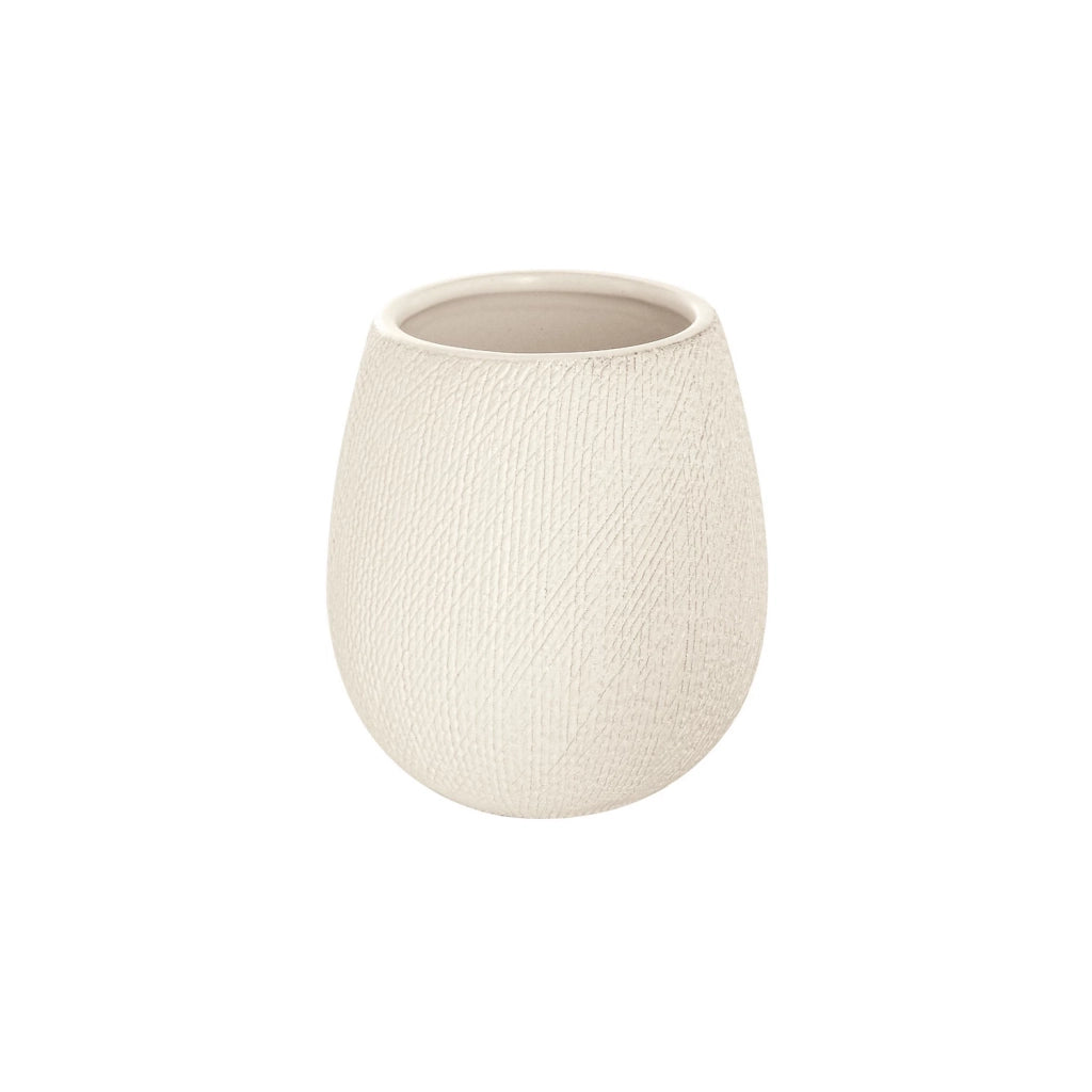 Set completo 4 accessori bagno in ceramica bianca | Safari