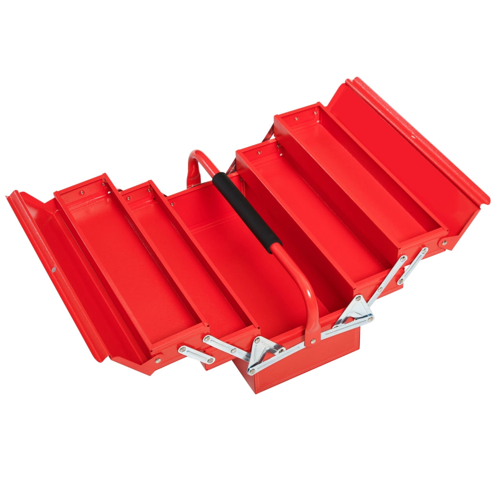 Cassa attrezzi in metallo ¨C zephmum ¨C rosso 45x20x34,5 cm