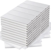 50 pezzi di magneti forti grandi, 30 x 10 x 3 mm magneti neodimio per magliette di magnetismo per lavagna magnetica, whiteboard e parete.