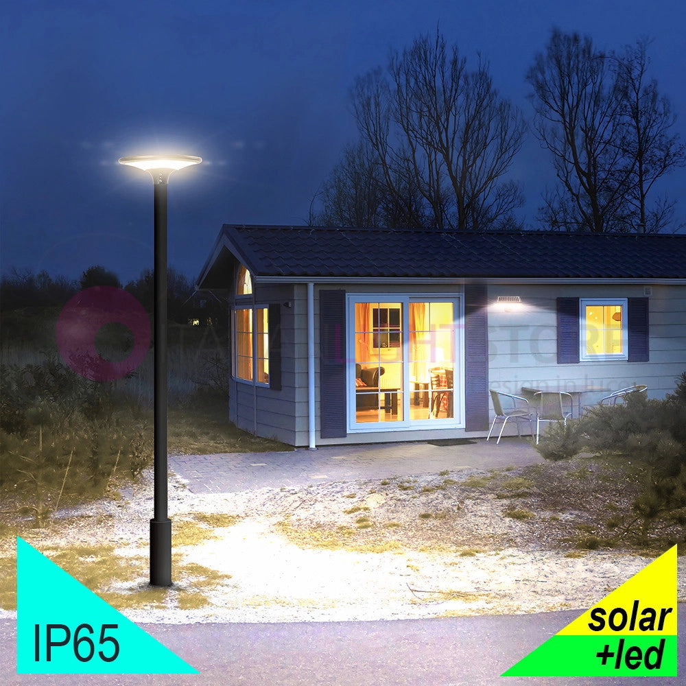 UFO Faro Solare Led 2100 Lm Con Pannello Incorporato e Crepuscolare
