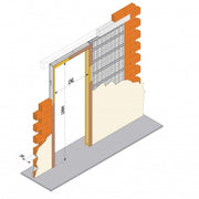 Controtelaio per porta scorrevole 80x210cm intonaco Space Dierre