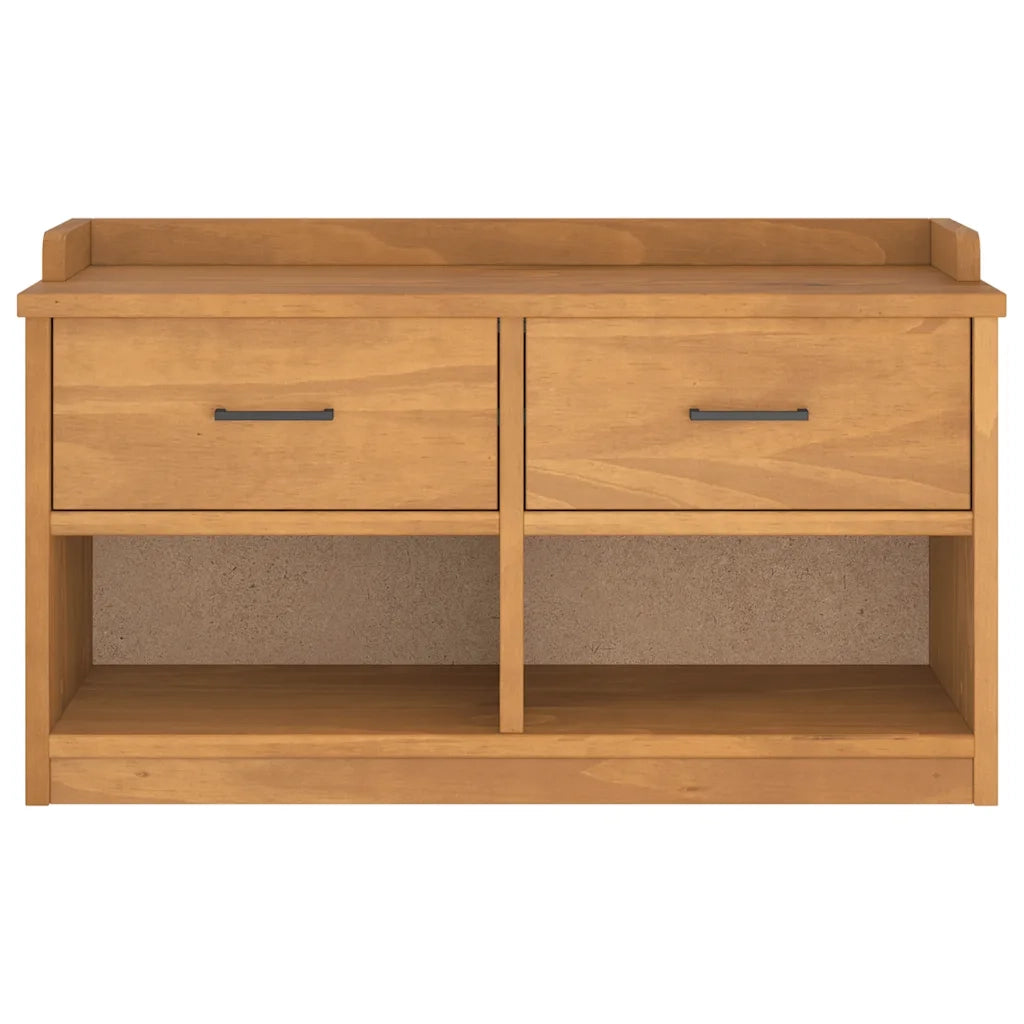 Panca da Corridoio SANDNES 87x40x50 cm Legno Massello di Pino
