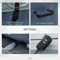 Vasca Idromassaggio da Esterno Gonfiabile Riscaldata Ø195x68 cm 950 Litri Blu Scuro