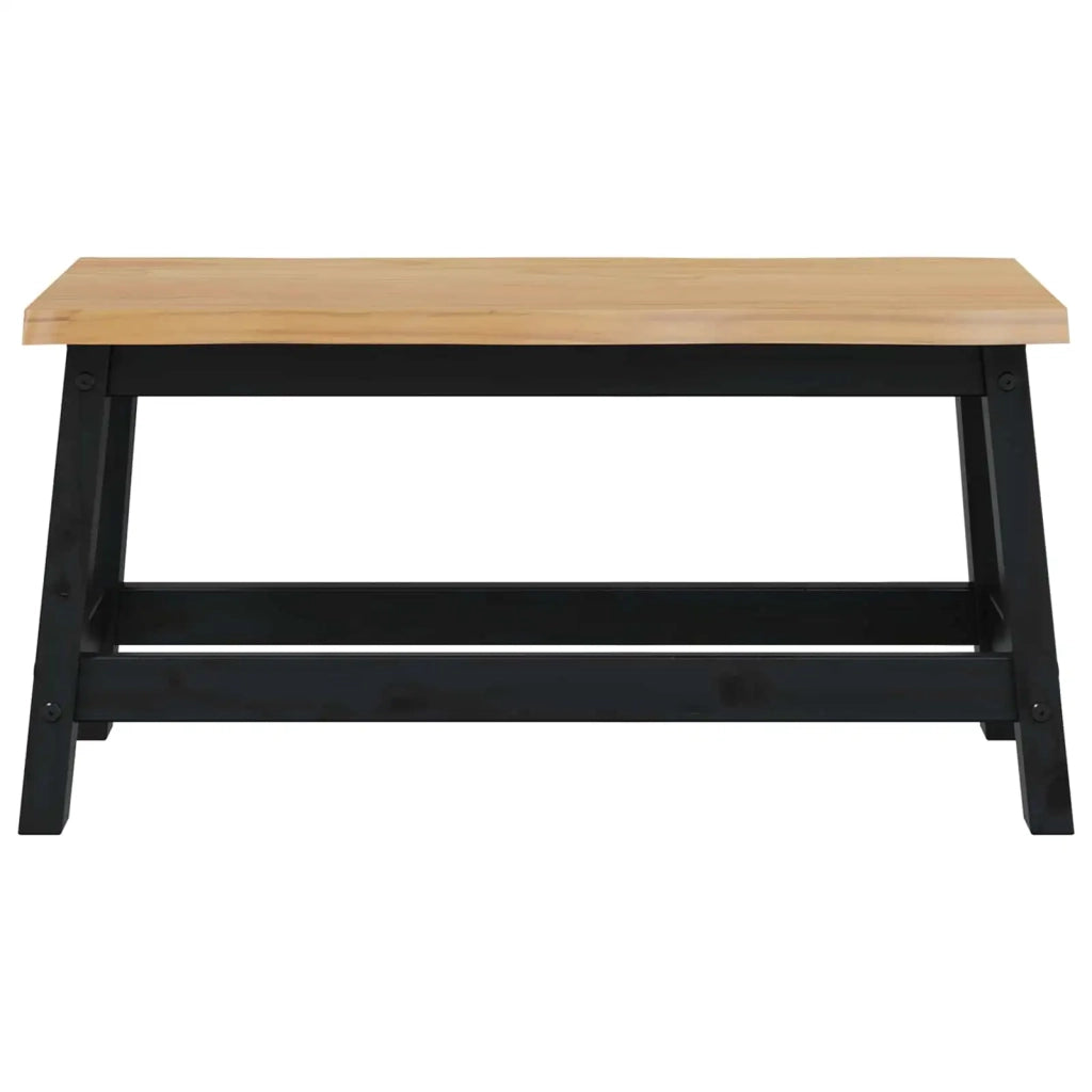 VidaXL Panchina da pranzo EKAI Nero 91,5 x 29 x 45,5 cm 42037009