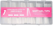 Nageltip 240 Stuks - Kunstnageltip Transparante - Plaknagels - Kunstnagels - Nagelstudio - Alta Qualità