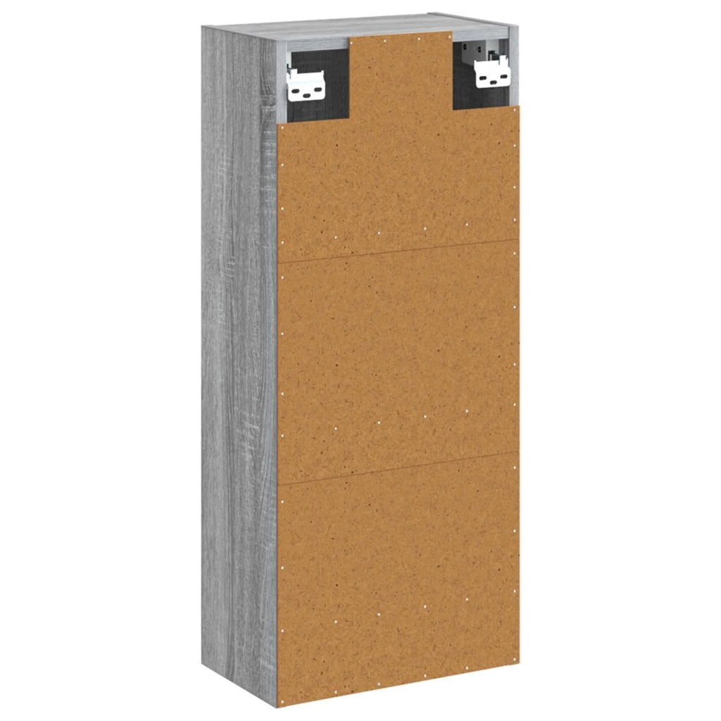 Mobile lavabo da parete Sonoma grigio 35 x 20 x 81 cm