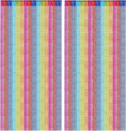 Gordino per finestra - 100 x 200 cm - Invisibile - Per balcone - Contro insetti - Blu - Colorato - Per sala da pranzo camera da letto matrimonio