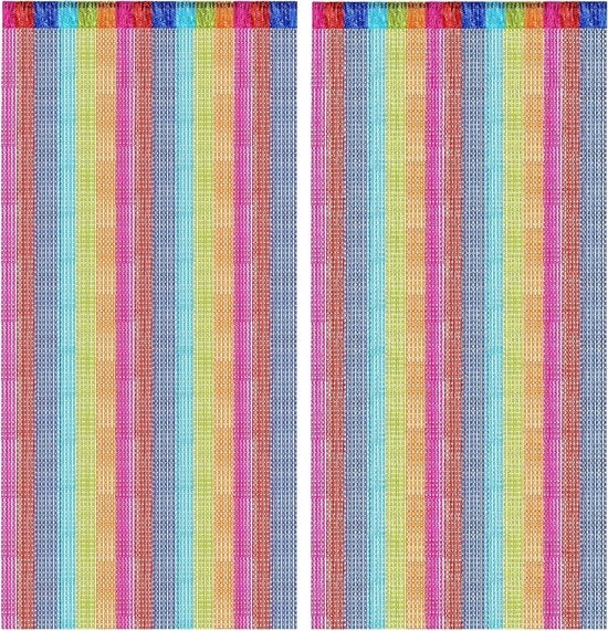 Gordino per finestra - 100 x 200 cm - Invisibile - Per balcone - Contro insetti - Blu - Colorato - Per sala da pranzo camera da letto matrimonio