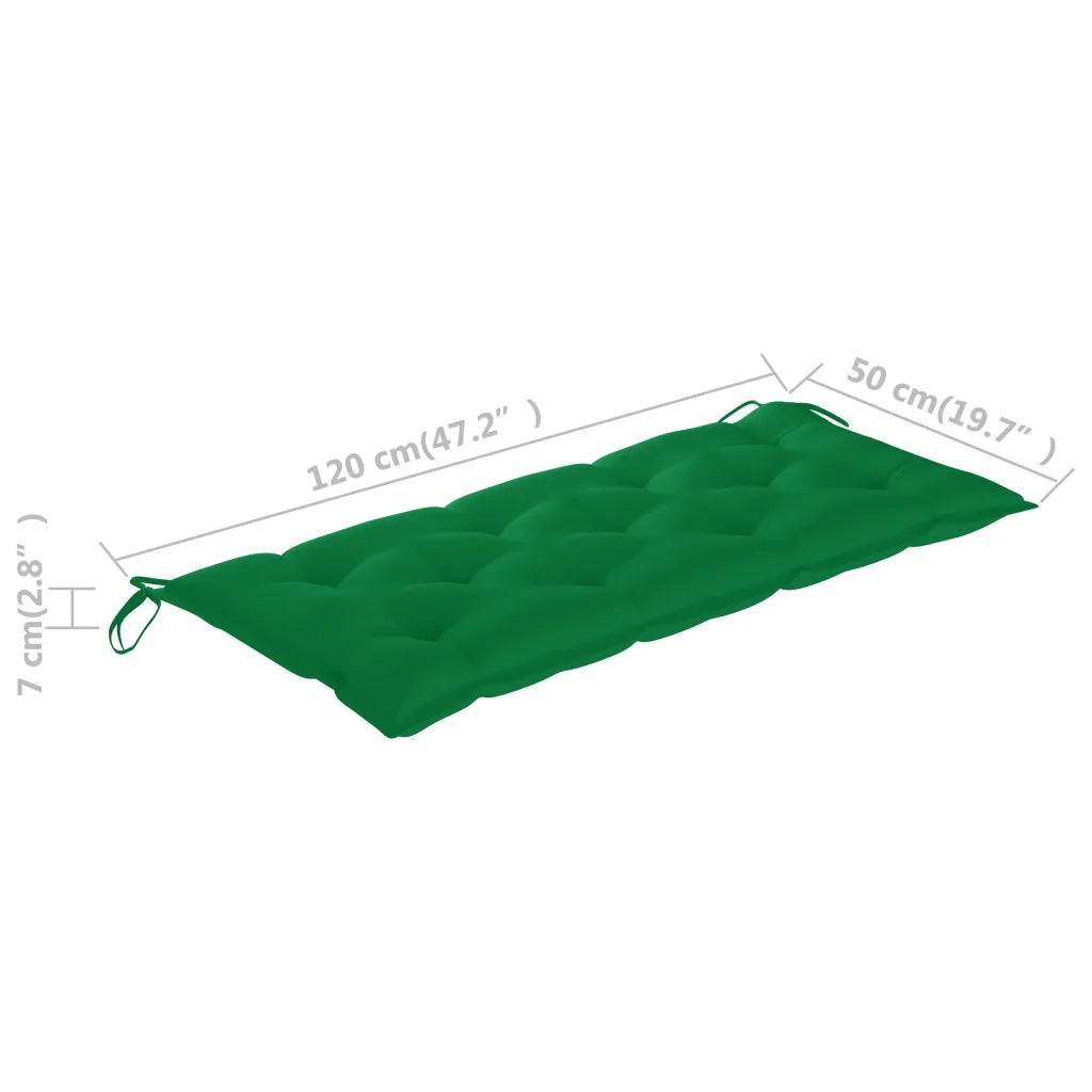 Panca da Giardino con Cuscino 120 cm in Massello di Acacia 3063788