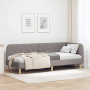 Cornice del letto ad angolo Talpa 80 x 200 cm Tessuto