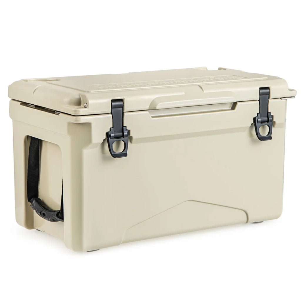 Borsa termica portatile 60 x 33 x 35 cm ideale per campeggio e picnic realizzata in LLDPE marrone chiaro 20_0020114