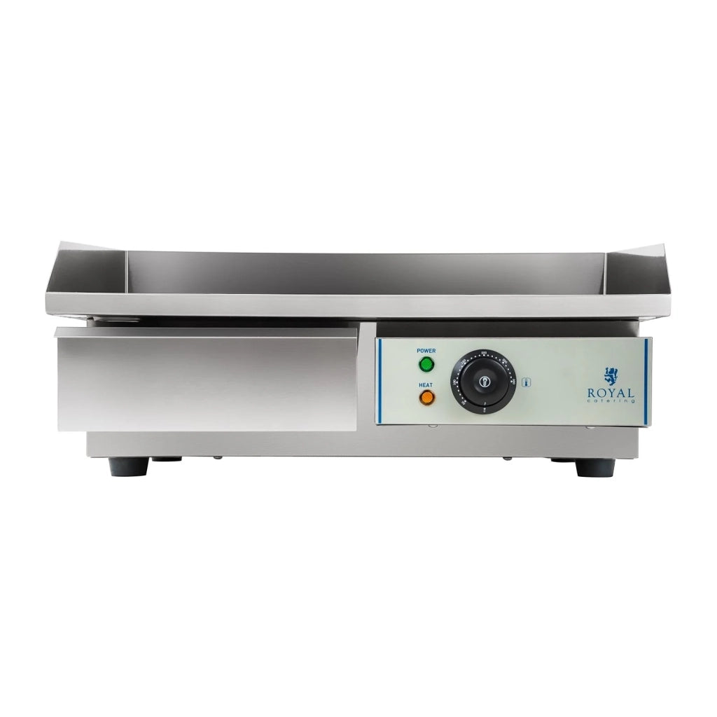 Griglia elettrica liscia 55cm 1 x 3.0 Kw barbecue da giardino professionale in acciaio inox 3614033