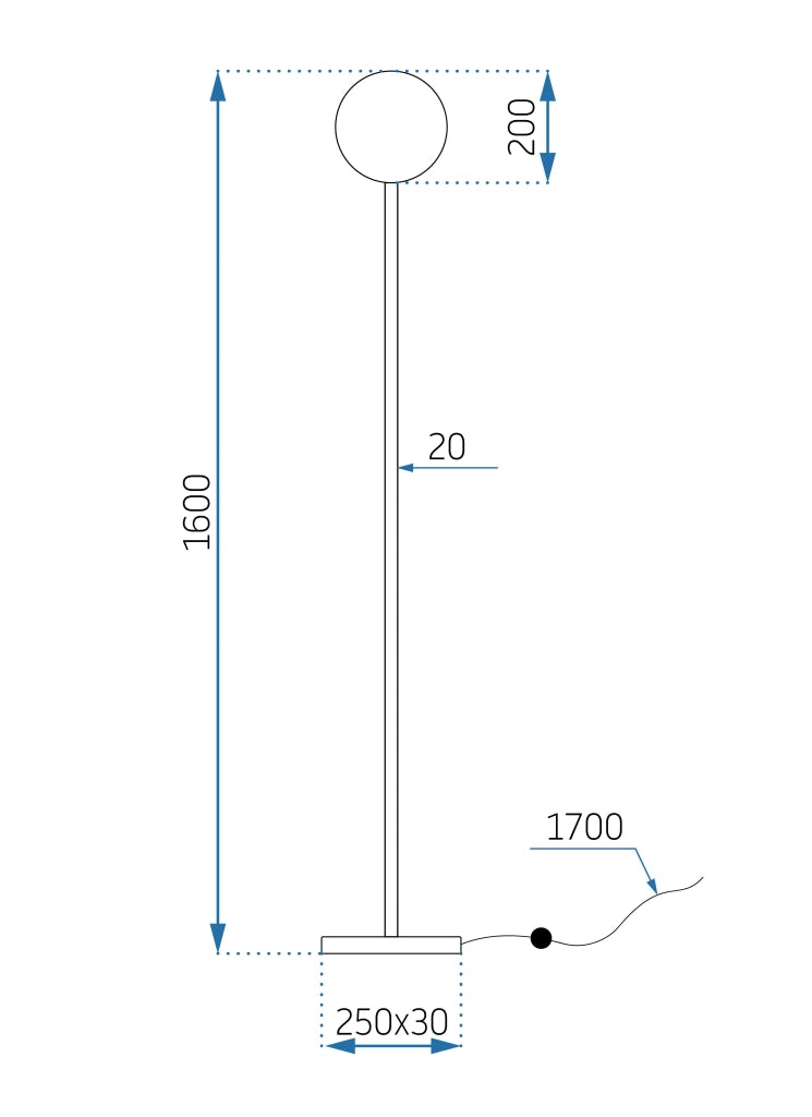 Lampada Da Terra APP926-1F