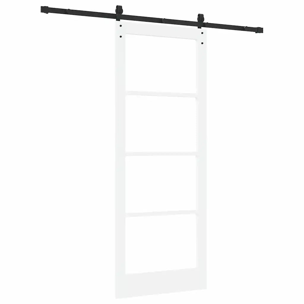 Porta scorrevole ORKDAL Bianco e Nero 83 x 211 cm 3331860