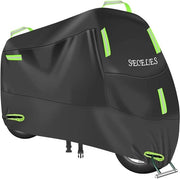 Copri motor per esterno e interno - Acqua resistente, 300D, con Strisce riflettenti e Fori di sicurezza - Per scooter e motocross