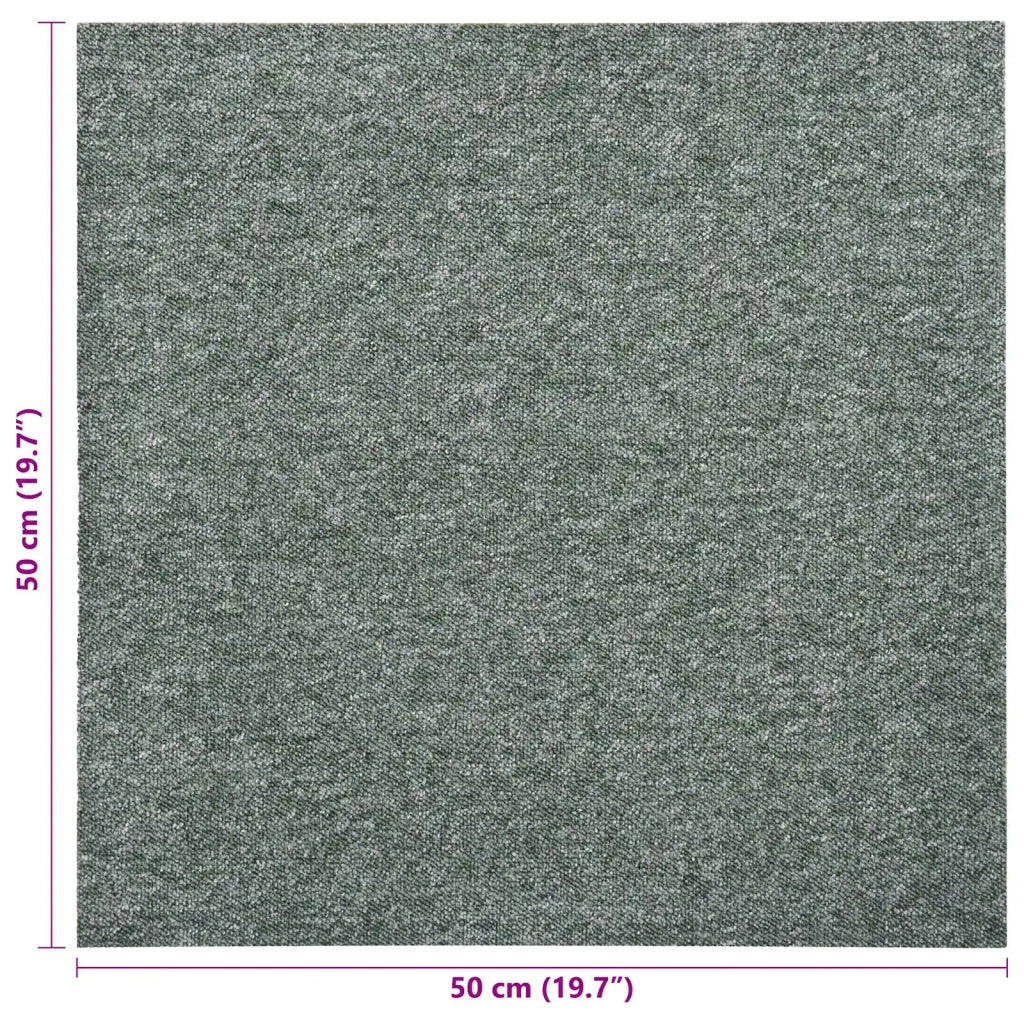Tappeto 20 pcs Verde 50 x 50 cm 100% Polipropilene 42046749