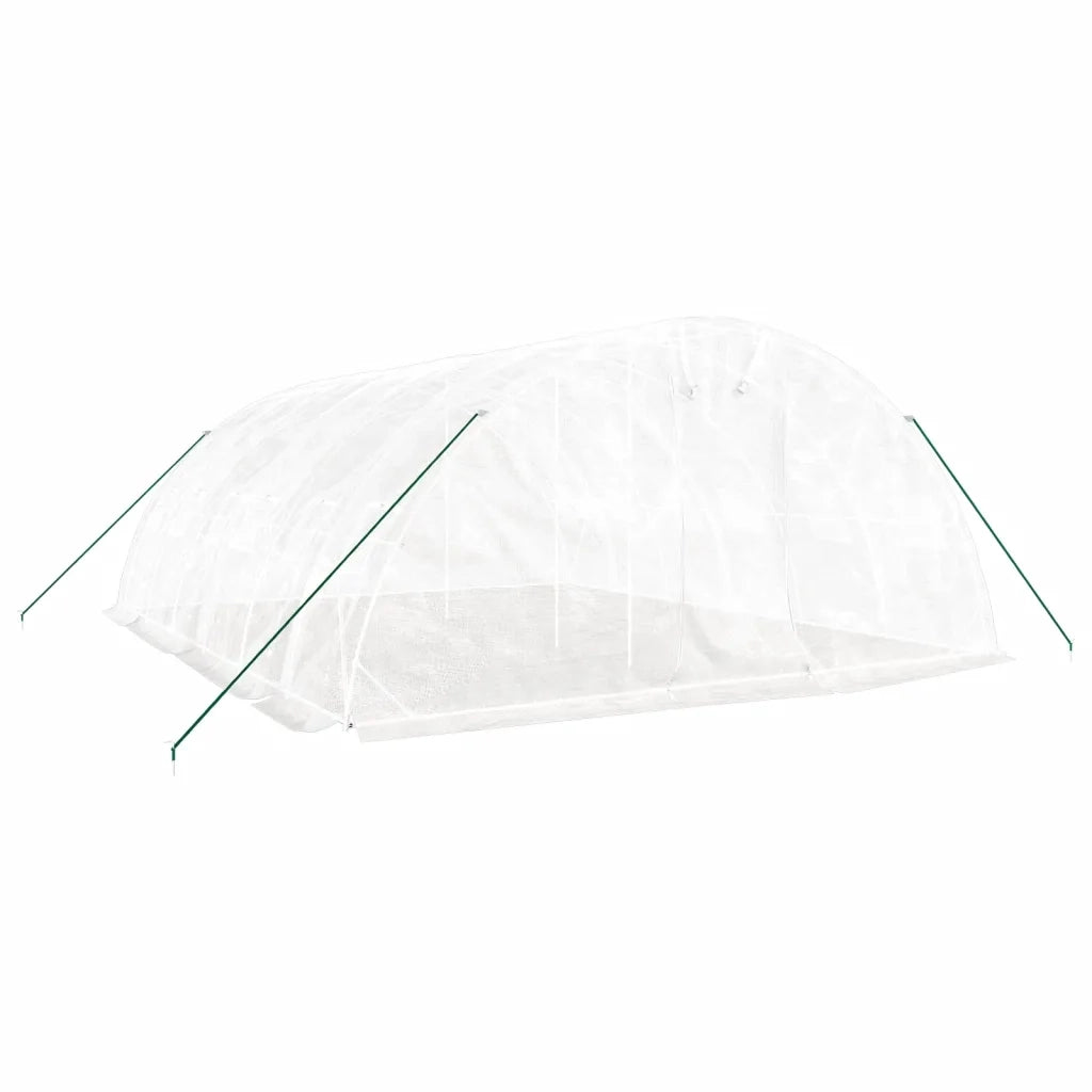 Serra con Telaio in Acciaio Bianco 30 mÂ² 6x5x2,3 mcod mxl 124659