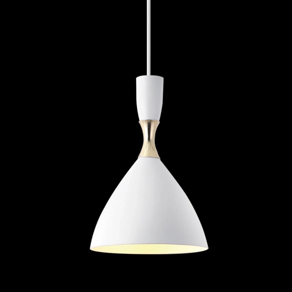 LÚZETE - LAMPADA DA SOFFITTO BIANCO/DORATO BRICE