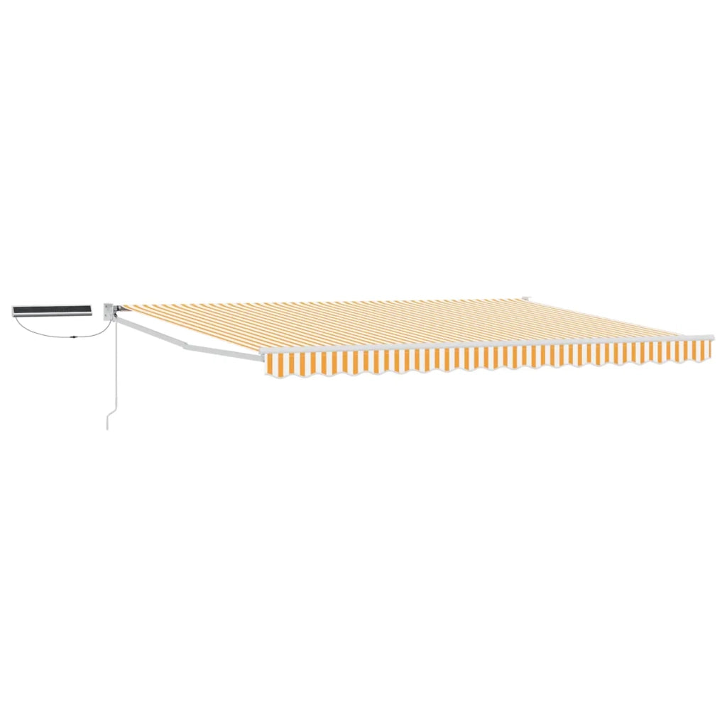Tettuccio Elettrico Retrattile Arancione e bianco 5 x 3 m 3420008