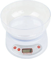 Ponderale elettronica con contenitore per ingredienti da forno, bilancia elettronica per cucina per uso domestico 5 kg