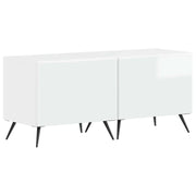 Mobile TV Bianco Lucido Legno ingegnerizzato 897559