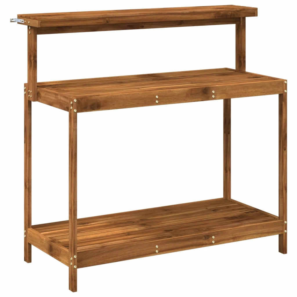 Banco da Giardinaggio Esterno 111,5 x 48,5 x 107 cm Naturale 903086