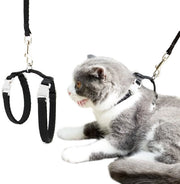 Custodia per Gatti e Piccoli Cani - Altezza Regolabile - Vestito per Gatti con Guinzaglio - Struttura a I - Funzioni di Sicurezza per Evitare la Fuga - Comodo - Per Gatti e Piccoli Cani