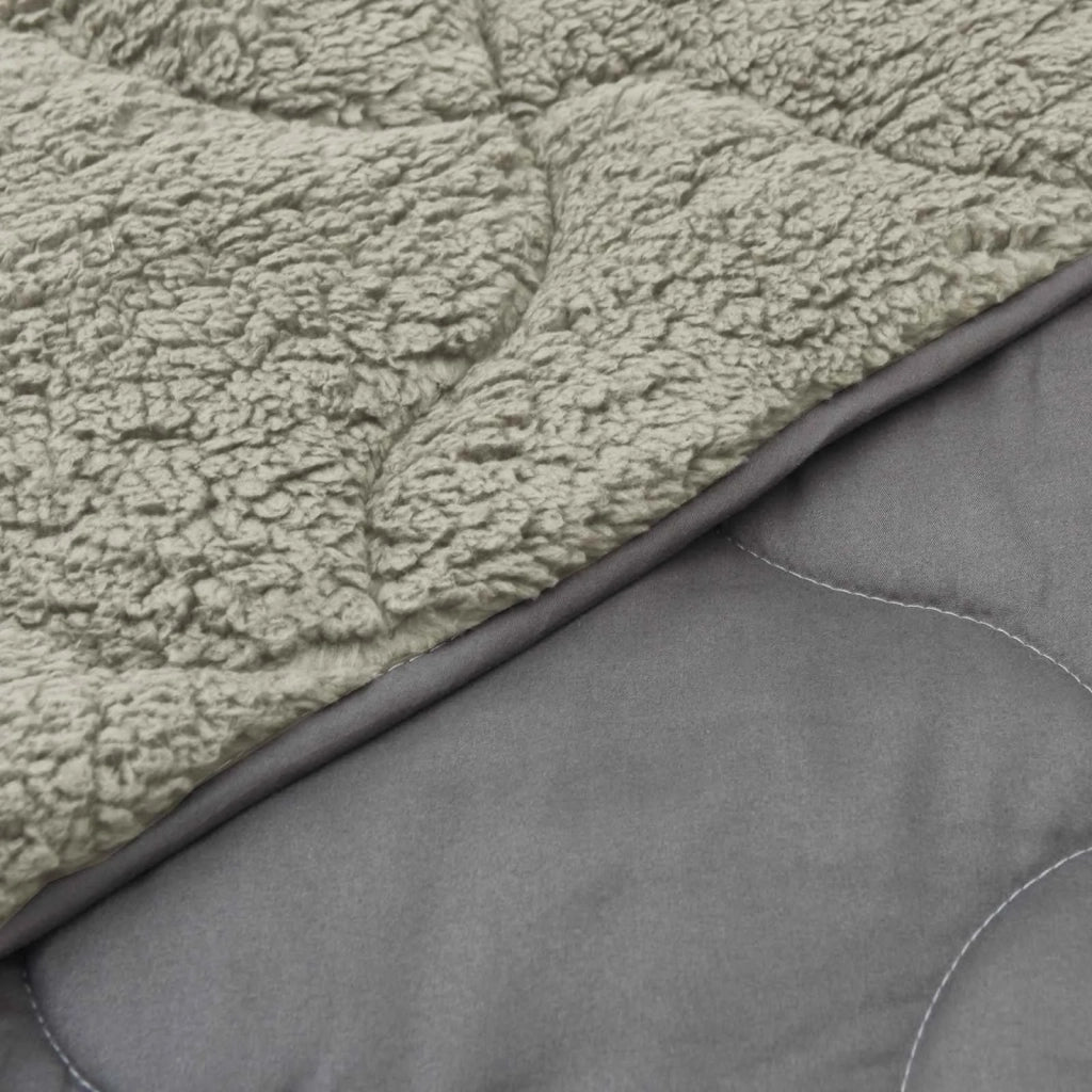 Piumone | Duvet Completo Annuale Trapuntato Grigio chiaro 200 x 200 cm